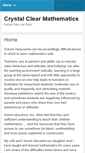 Mobile Screenshot of crystalclearmaths.com